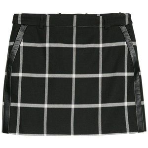 Mango Checkered Miniskirt